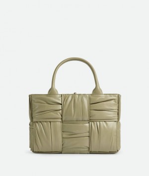 Bottega Veneta Arco Tote Naisten Kangaskassit Khaki | SN-BTGV593545