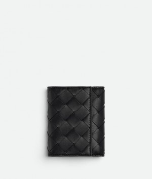 Bottega Veneta Bi-fold Miesten Korttikotelo Mustat | SN-BTGV595518