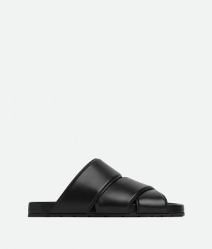 Bottega Veneta Bridge Mule Miesten Sandaalit Mustat | SN-BTGV595019