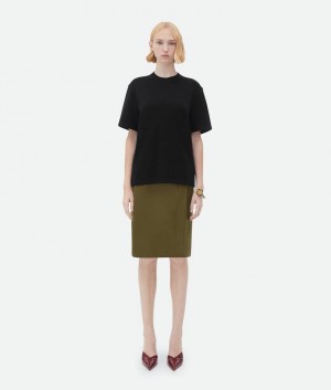 Bottega Veneta Cashmere Naisten T-Shirtss Mustat | SN-BTGV594086