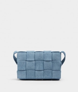 Bottega Veneta Cassette Miesten Crossbody Laukut Indigo | SN-BTGV594838