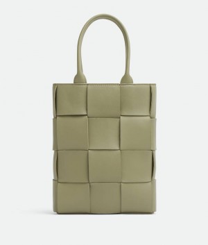 Bottega Veneta Cassette Tote Miesten Kangaskassit Khaki | SN-BTGV594892