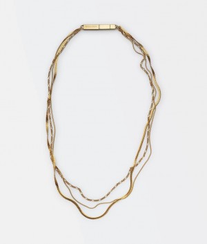 Bottega Veneta Chains Miesten Kaulakorut Keltainen Kultaiset | SN-BTGV595632