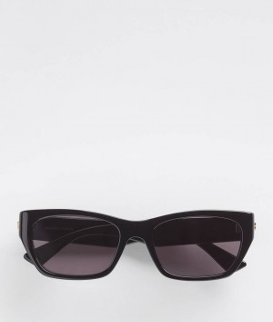 Bottega Veneta Classic Acetate Square Miesten Aurinkolasit Mustat Harmaat | SN-BTGV595781