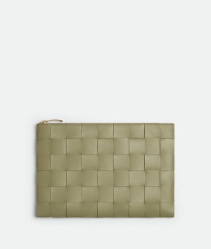 Bottega Veneta Large Cassette Naisten Pouches Khaki | SN-BTGV594406