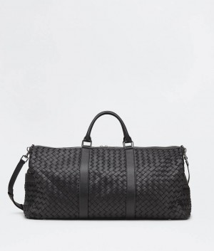 Bottega Veneta Large Intrecciato Duffle Miesten Matkakassit Mustat | SN-BTGV594969