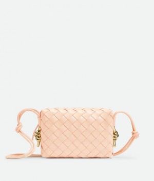 Bottega Veneta Loop Camera Naisten Mini Laukut Vaaleanpinkki | SN-BTGV593352