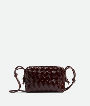 Bottega Veneta Loop Camera Naisten Mini Laukut Viininpunainen | SN-BTGV593353