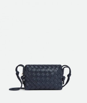 Bottega Veneta Loop Camera Naisten Mini Laukut Indigo | SN-BTGV593354