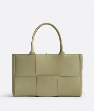 Bottega Veneta Medium Arco Tote Naisten Kangaskassit Khaki | SN-BTGV593534