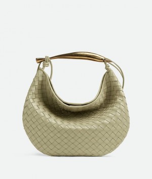 Bottega Veneta Medium Sardine Naisten Käsilaukut Khaki | SN-BTGV593509