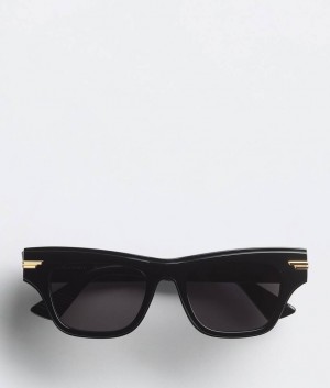 Bottega Veneta Mitre Acetate Cat Eye Miesten Aurinkolasit Mustat Harmaat Sininen | SN-BTGV595778