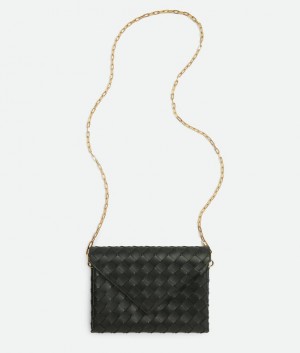 Bottega Veneta Origami Envelope On Chain Naisten Pouches Tummanvihreä | SN-BTGV594422