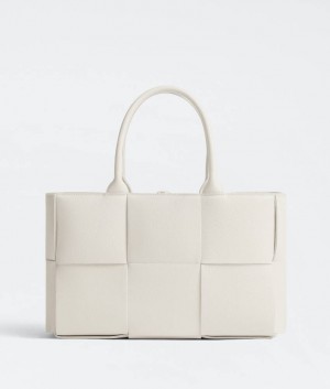 Bottega Veneta Small Arco Tote Naisten Kangaskassit Valkoinen | SN-BTGV593538