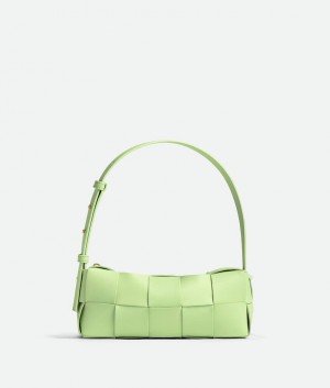 Bottega Veneta Small Brick Cassette Naisten Olkalaukku Vaaleankeltainen | SN-BTGV593458