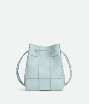 Bottega Veneta Small Cassette Bucket Naisten Mini Laukut Turkoosi | SN-BTGV593314