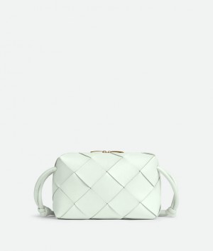 Bottega Veneta Small Cassette Camera Naisten Crossbody Laukut Vaaleansininen | SN-BTGV593409