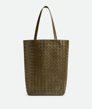 Bottega Veneta Small Intrecciato Tote Miesten Kangaskassit Ruskea | SN-BTGV594884