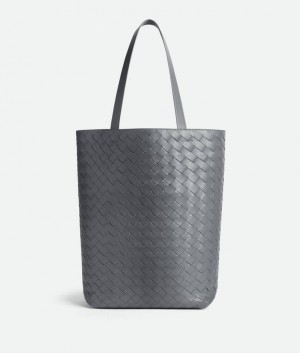 Bottega Veneta Small Intrecciato Tote Miesten Kangaskassit Harmaat | SN-BTGV594885