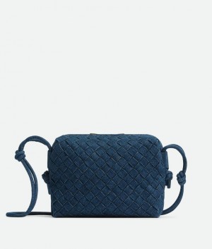 Bottega Veneta Small Loop Camera Naisten Crossbody Laukut Indigo | SN-BTGV593418