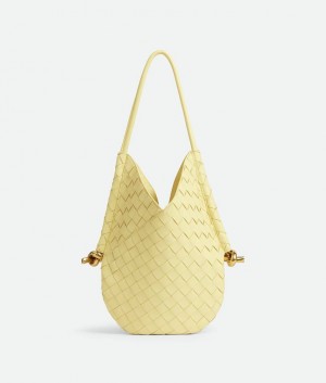 Bottega Veneta Small Solstice Naisten Olkalaukku Kerma | SN-BTGV593483