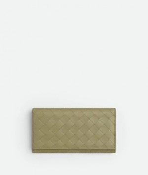 Bottega Veneta With Coin Miesten Suuri lompakko Khaki | SN-BTGV595499