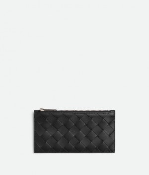 Bottega Veneta Zipped Miesten Korttikotelo Mustat | SN-BTGV595539