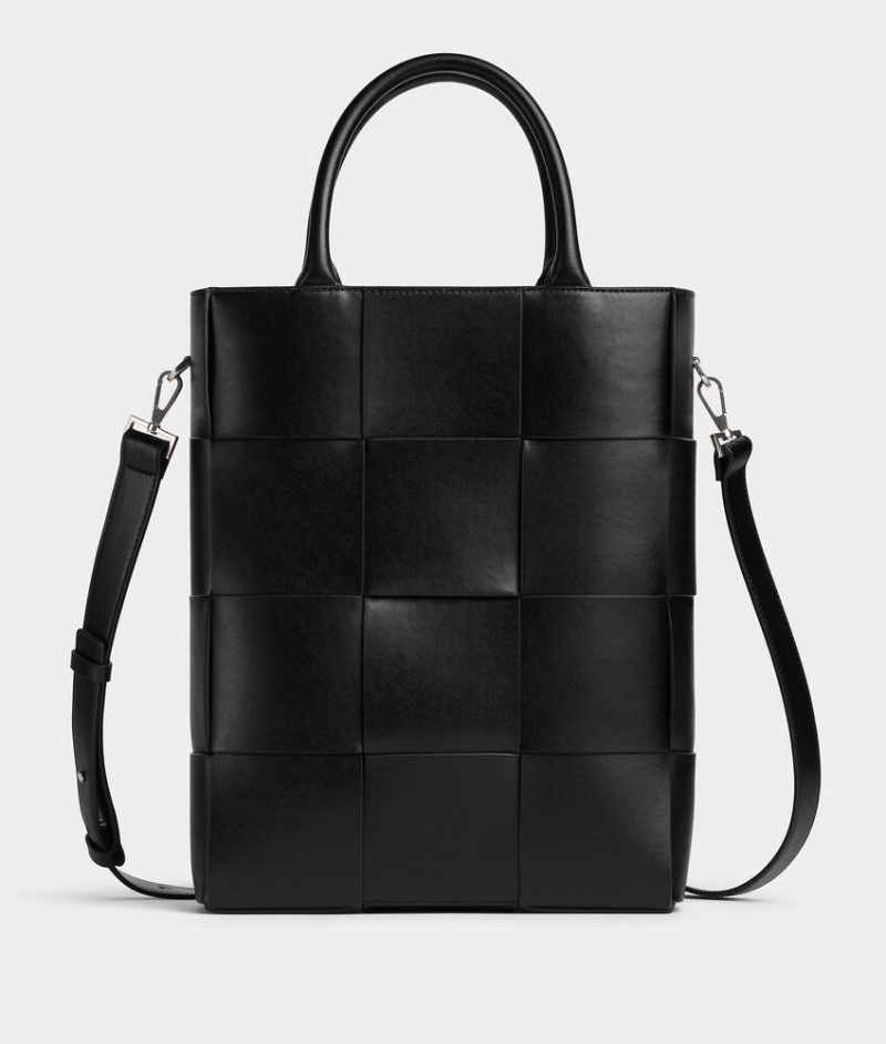 Bottega Veneta Arco Tote Miesten Kangaskassit Mustat | SN-BTGV594896