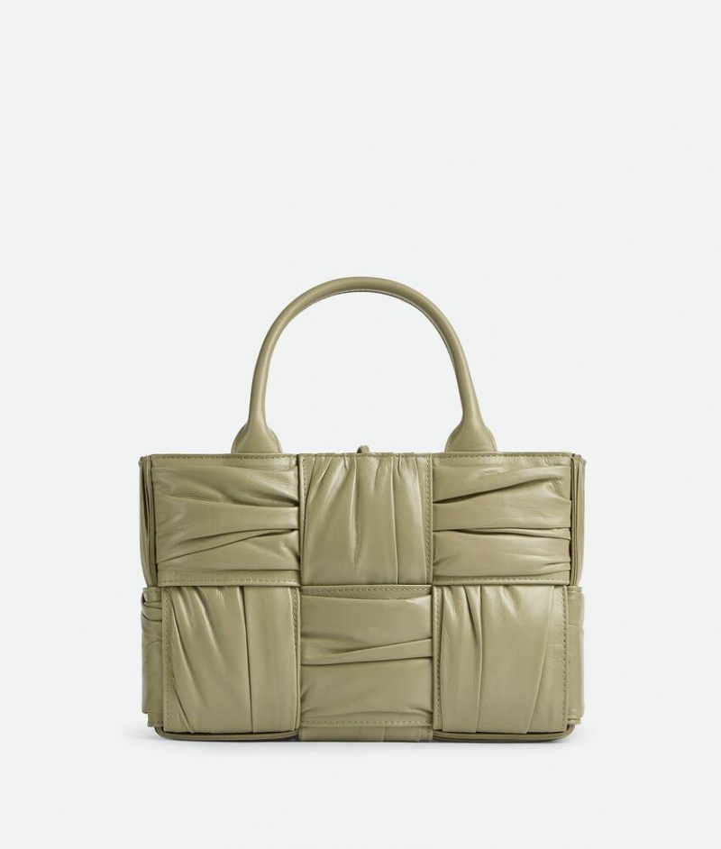 Bottega Veneta Arco Tote Naisten Kangaskassit Khaki | SN-BTGV593545