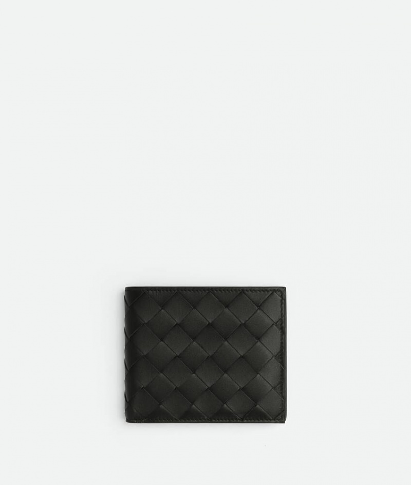 Bottega Veneta Bi-fold With Exterior Pocket Miesten Pieni lompakko Mustat | SN-BTGV595474