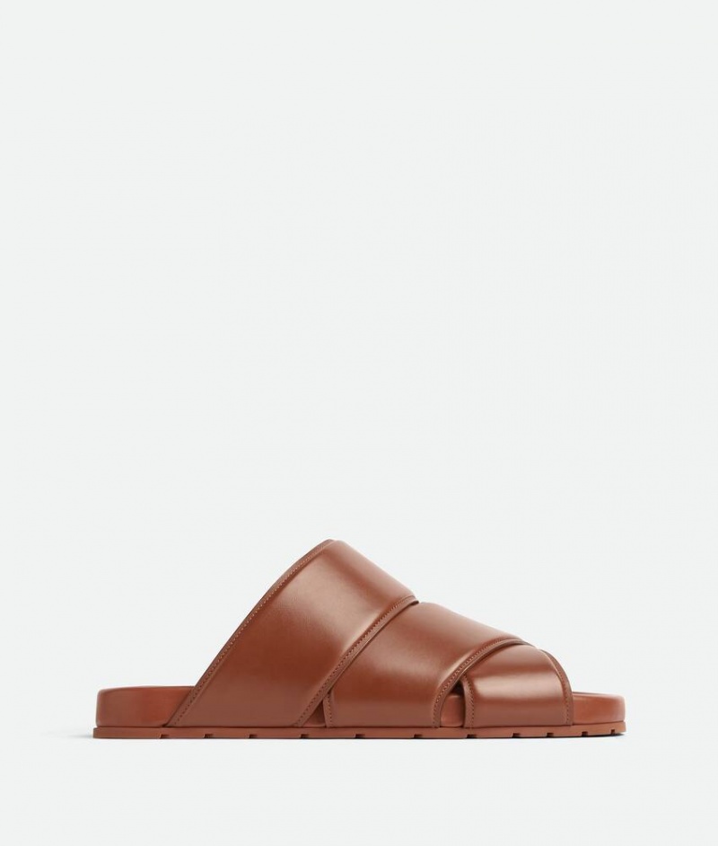 Bottega Veneta Bridge Mule Miesten Sandaalit Ruskea | SN-BTGV595018