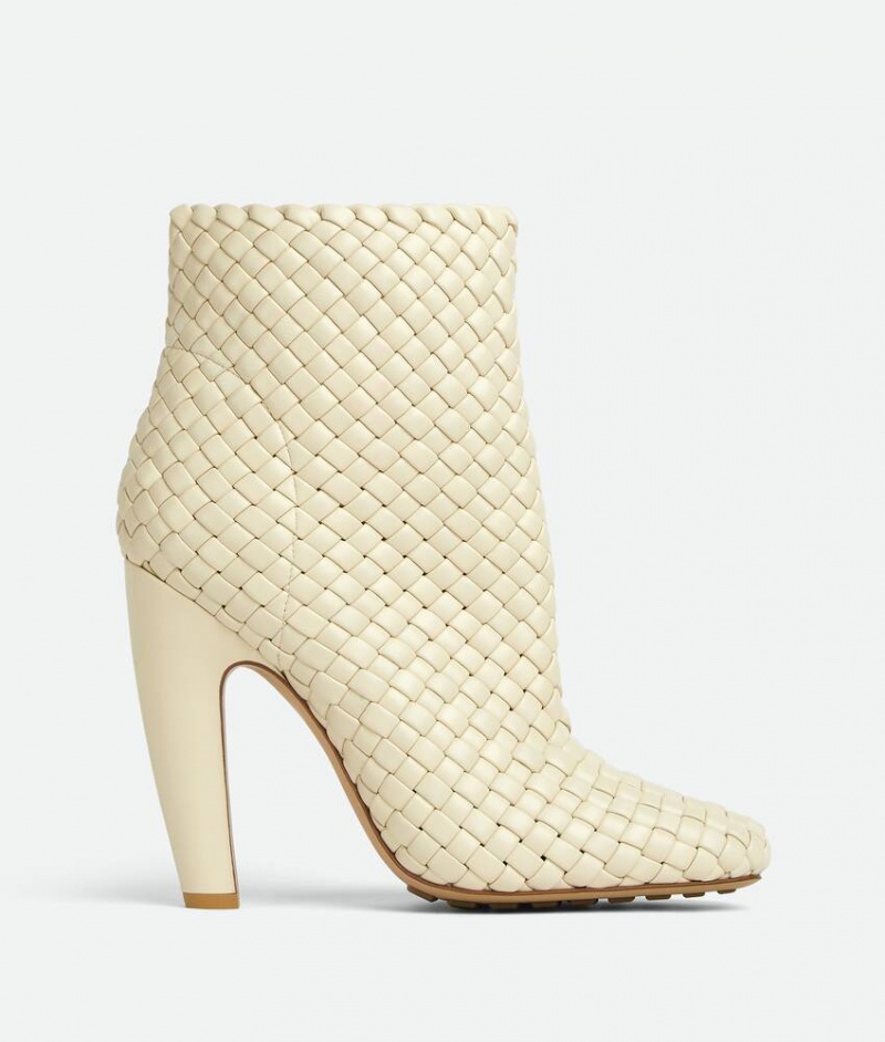 Bottega Veneta Canalazzo Ankle Naisten Saappaat Kerma | SN-BTGV593861