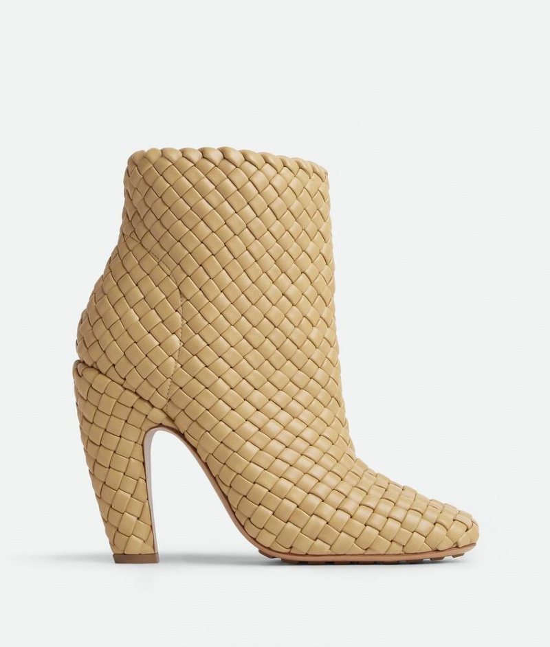 Bottega Veneta Canalazzo Ankle Naisten Saappaat Aprikoosi | SN-BTGV593863