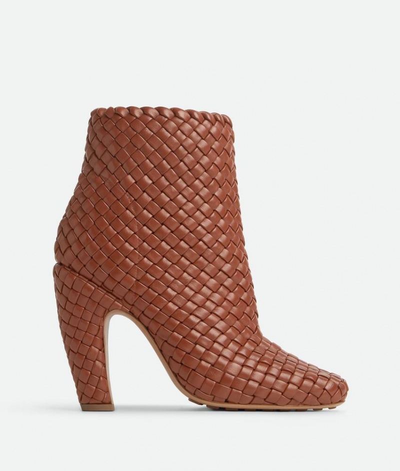 Bottega Veneta Canalazzo Ankle Naisten Saappaat Ruskea | SN-BTGV593864