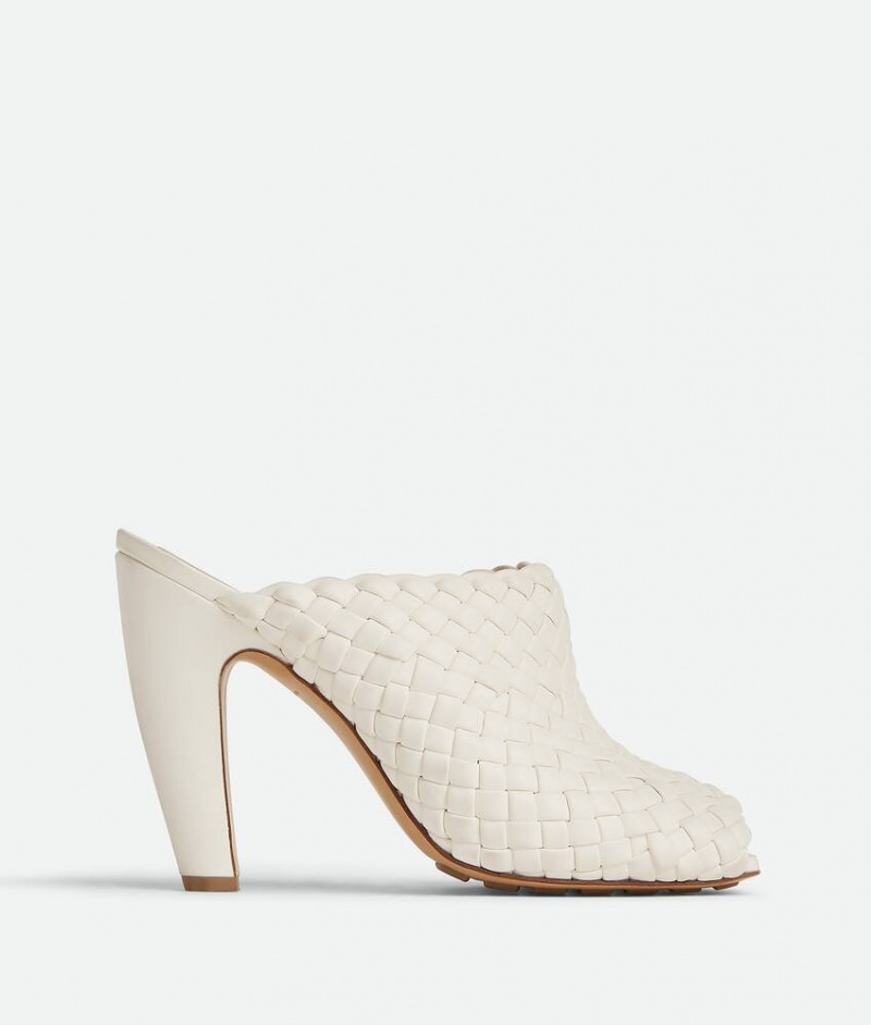 Bottega Veneta Canalazzo Mule Naisten Sandaalit Valkoinen | SN-BTGV593683