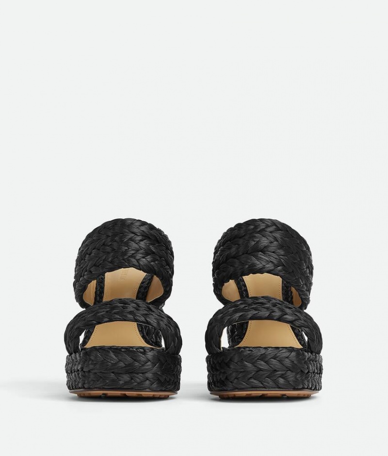 Bottega Veneta Canalazzo Naisten Sandaalit Mustat | SN-BTGV593686