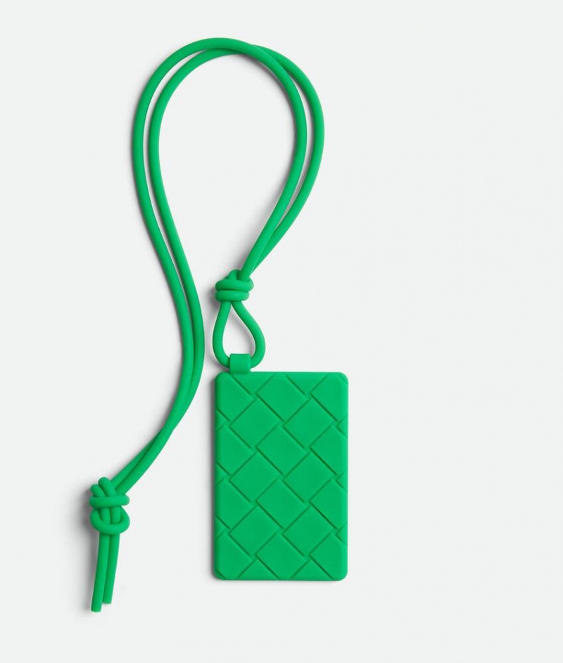 Bottega Veneta Card On Strap Miesten Korttikotelo Vihreä | SN-BTGV595515