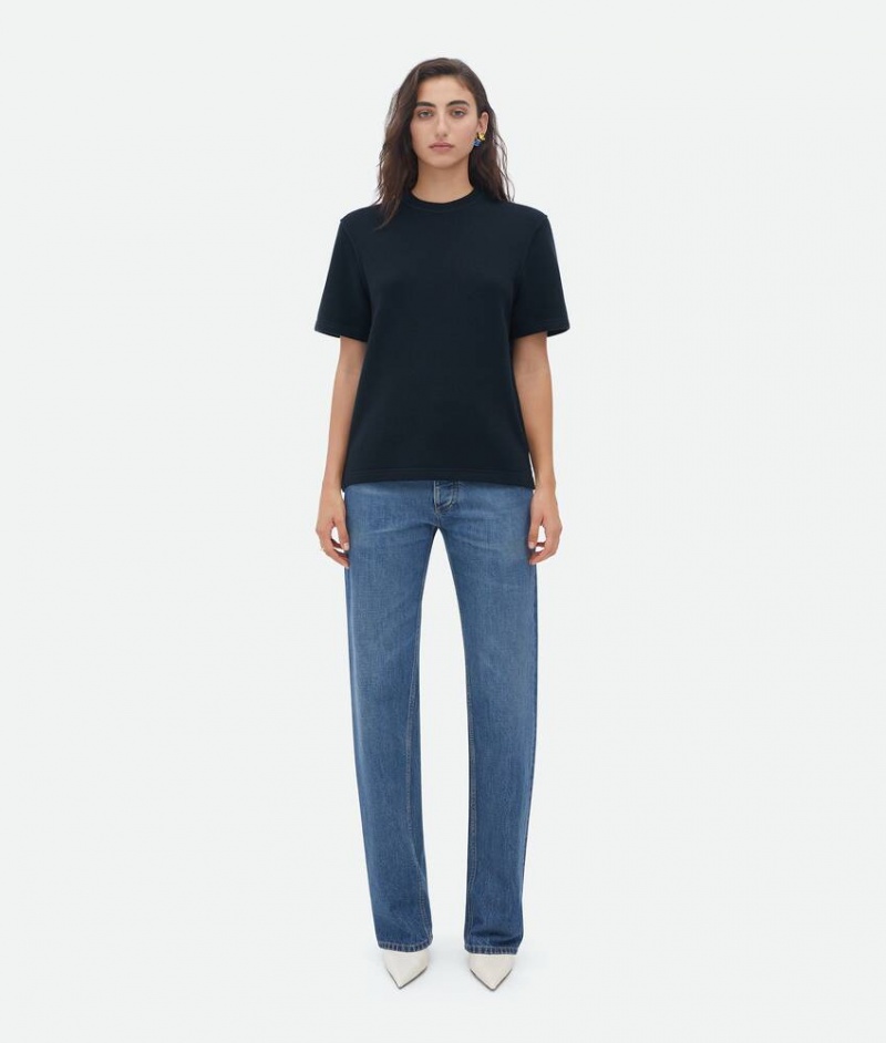 Bottega Veneta Cashmere Naisten T-Shirtss Sininen | SN-BTGV594085