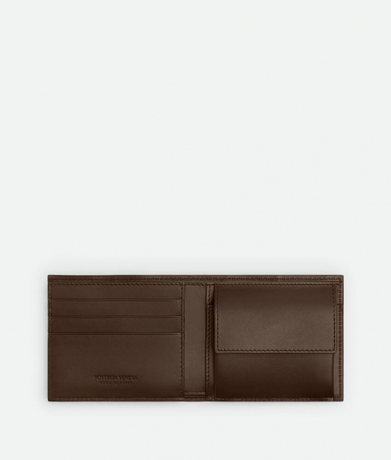 Bottega Veneta Cassette Bi-fold With Coin Miesten Pieni lompakko Vaaleanruskea | SN-BTGV595459