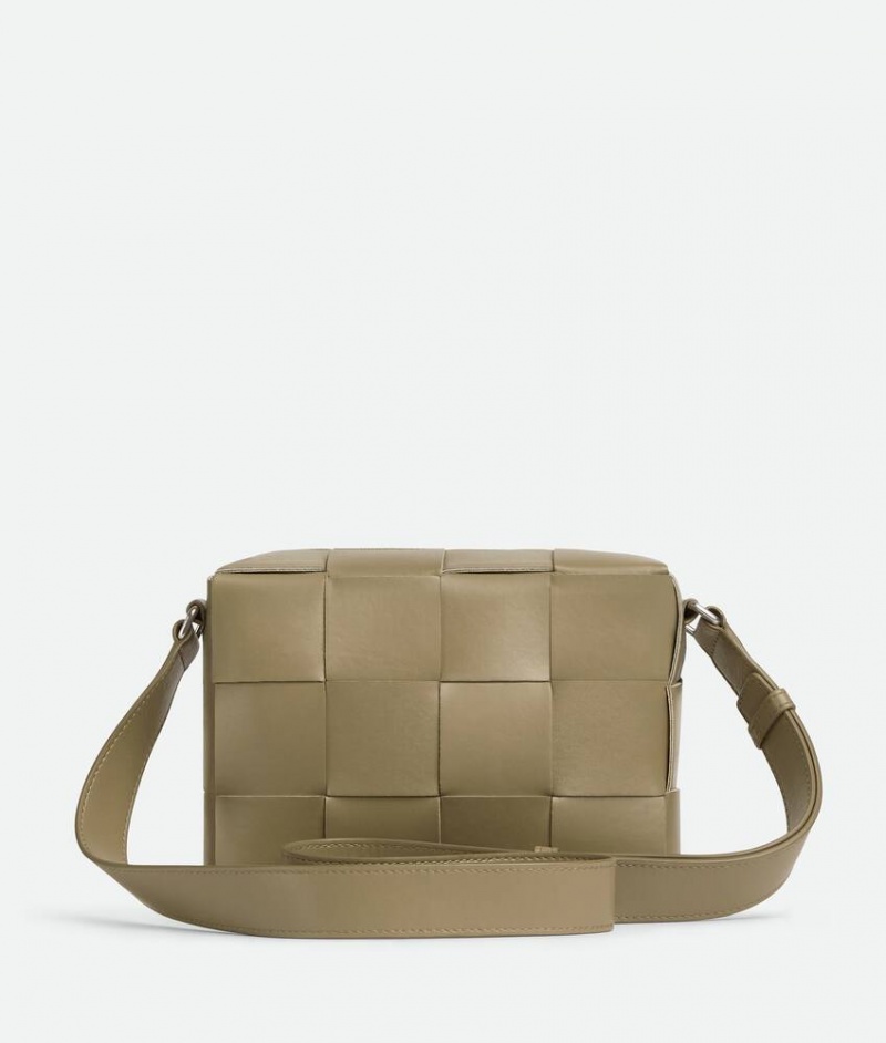 Bottega Veneta Cassette Camera Miesten Crossbody Laukut Harmaat Ruskea | SN-BTGV594816