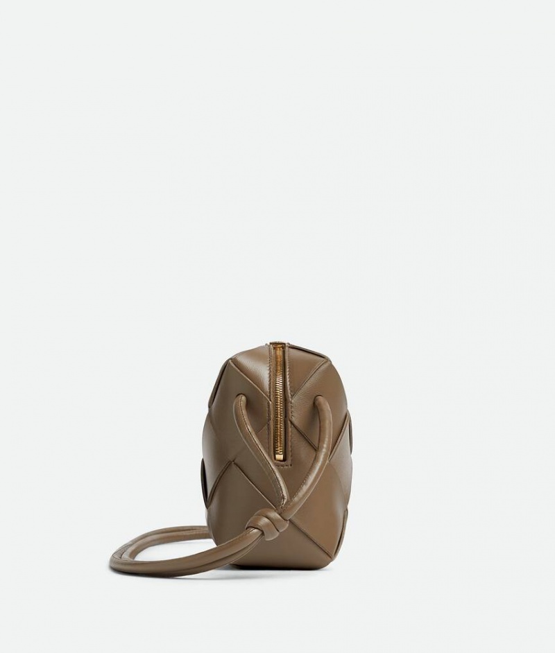 Bottega Veneta Cassette Camera Naisten Crossbody Laukut Harmaat Ruskea Harmaat | SN-BTGV593413