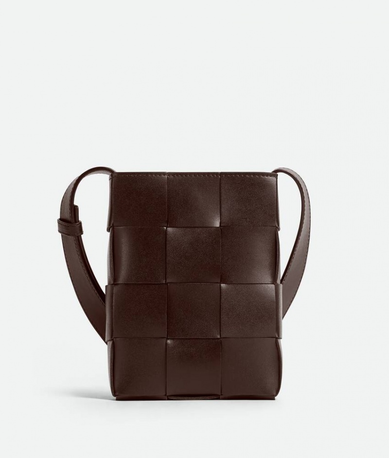 Bottega Veneta Cassette Miesten Crossbody Laukut Vaaleanruskea | SN-BTGV594819