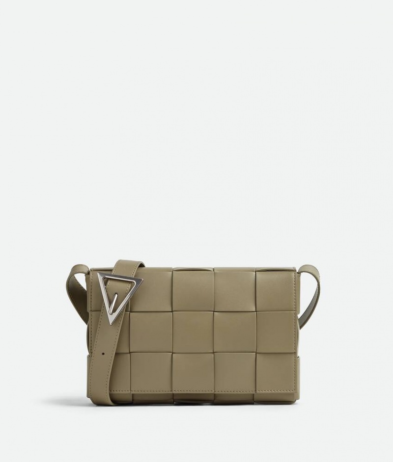 Bottega Veneta Cassette Miesten Crossbody Laukut Harmaat Ruskea | SN-BTGV594832