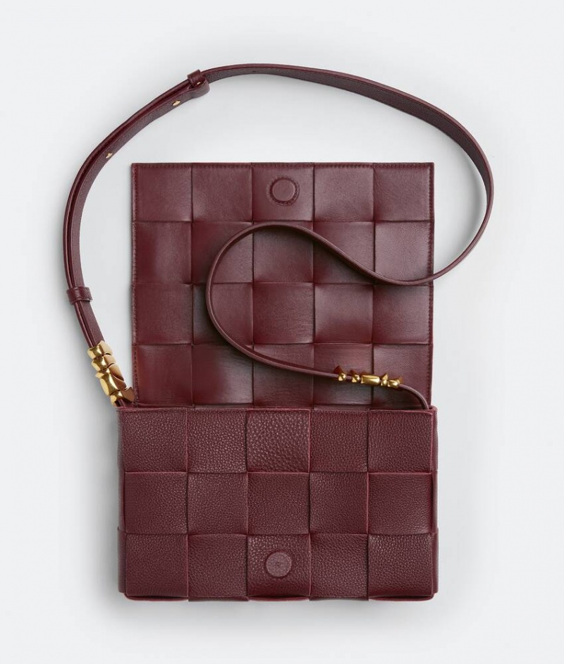 Bottega Veneta Cassette Naisten Crossbody Laukut Viininpunainen | SN-BTGV593396