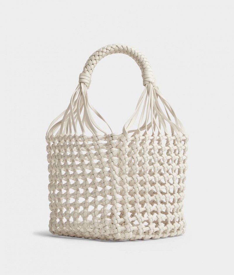 Bottega Veneta Cavallino Naisten Kangaskassit Valkoinen Beige | SN-BTGV593528