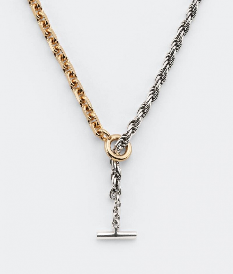 Bottega Veneta Chains Miesten Kaulakorut Hopea Keltainen Kultaiset | SN-BTGV595635