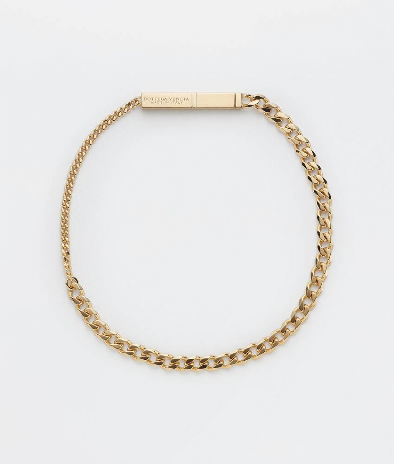 Bottega Veneta Chains Miesten Rannekorut Kultaiset | SN-BTGV595611