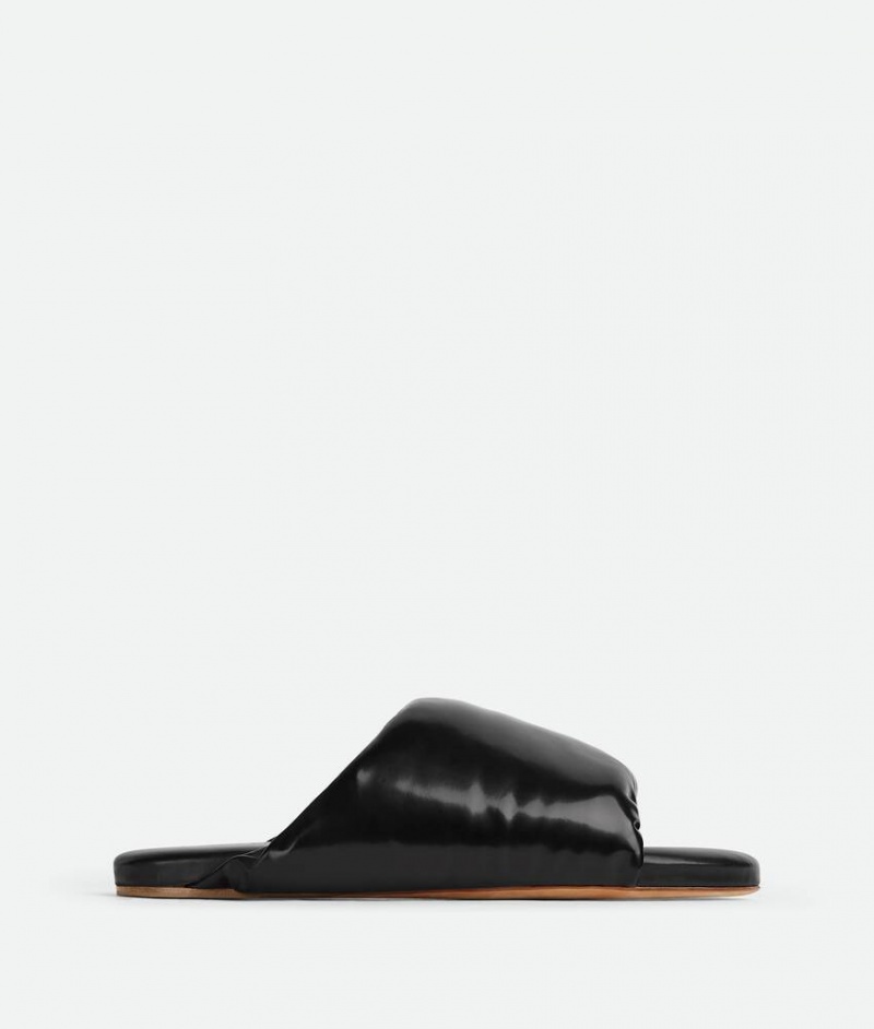 Bottega Veneta Cushion Slides Naisten Sandaalit Mustat | SN-BTGV593642