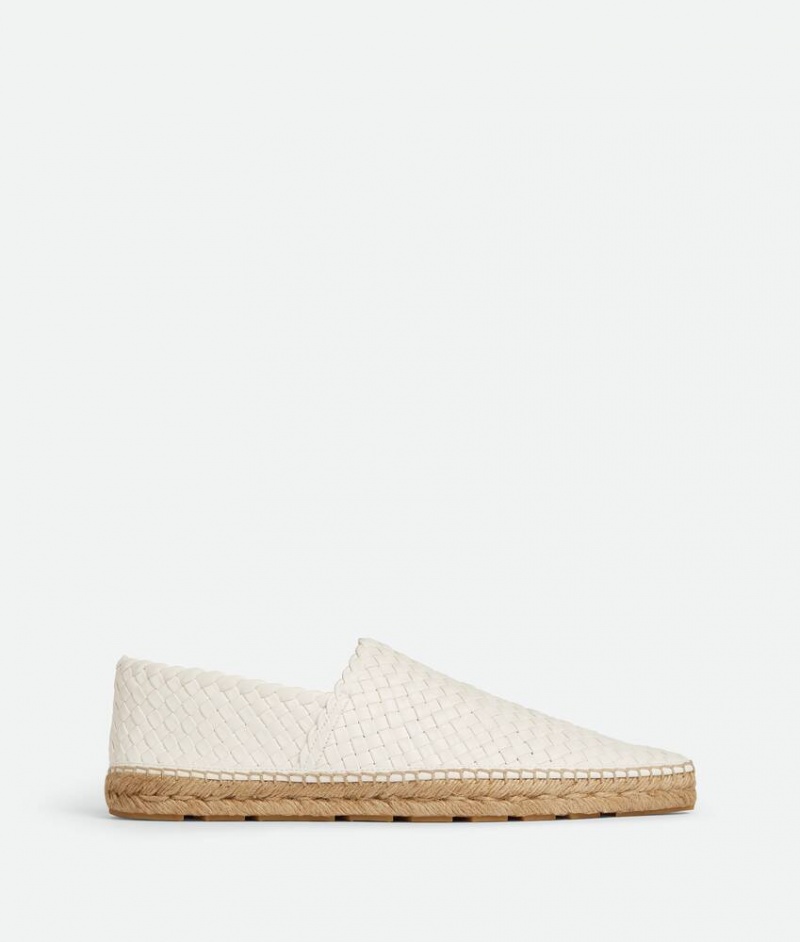 Bottega Veneta Espadrillas Intreccio Miesten Tossut Valkoinen | SN-BTGV594987