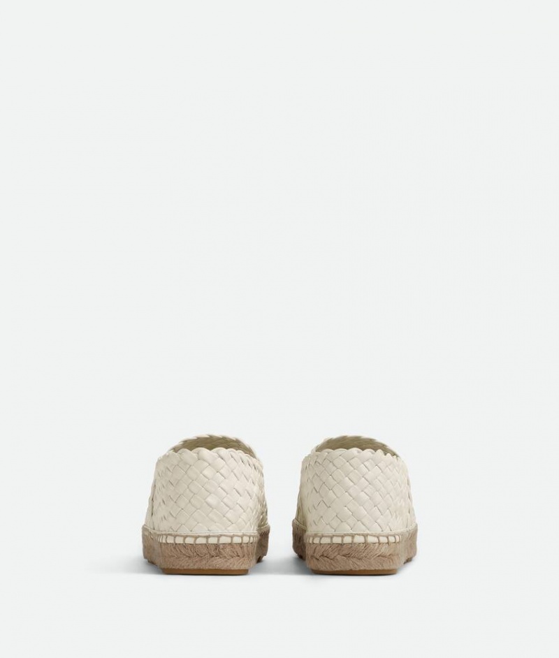 Bottega Veneta Espadrille Intreccio Naisten Ballerinat Valkoinen | SN-BTGV593806